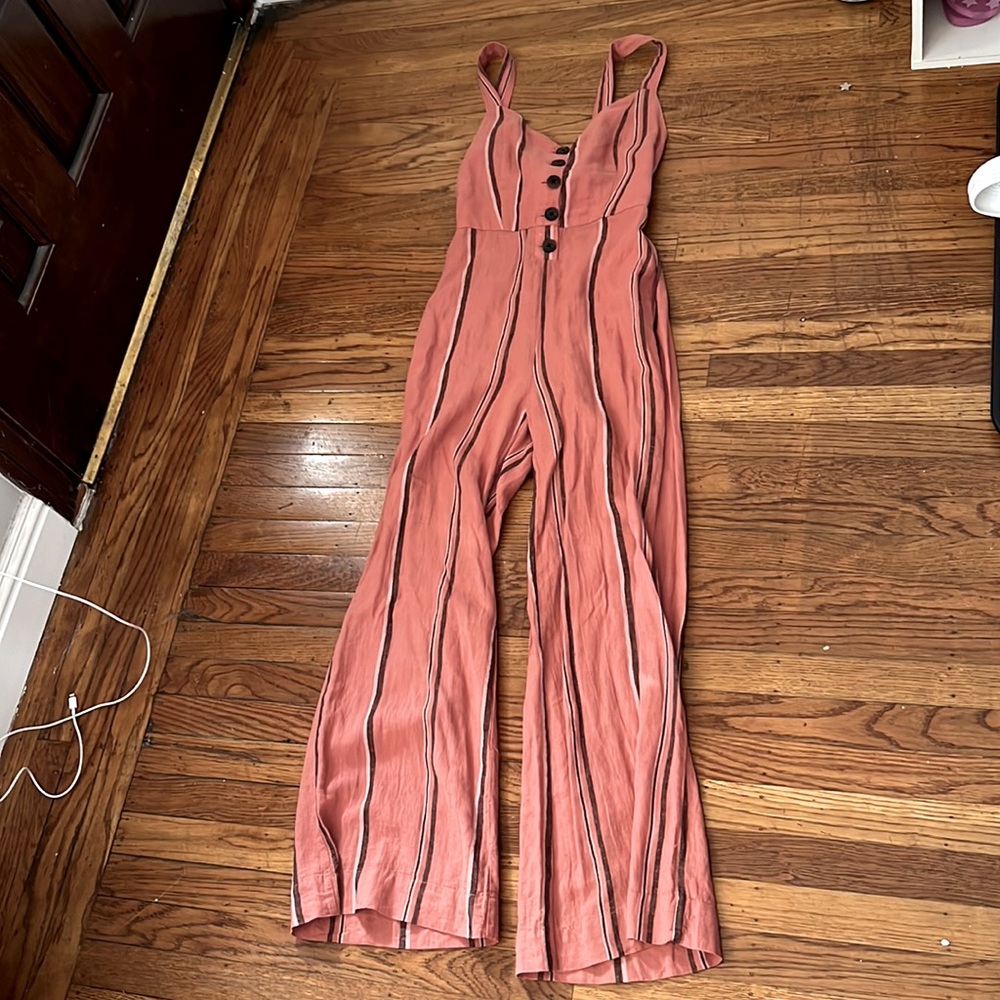 UO Ashley Button-Down Tie-Back Jumpsuit